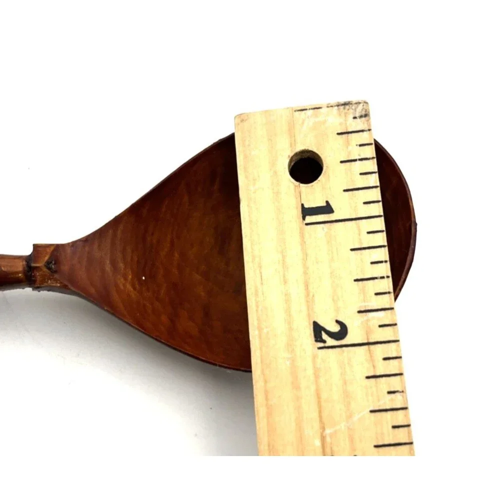 Vintage Mid Century Hand Carved Wooden Spoon Primitive Folk Art Rustic 8